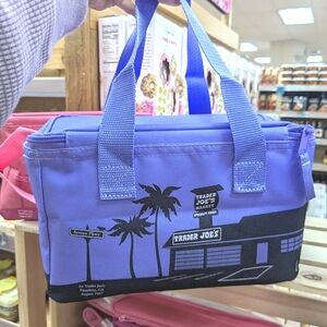 NEW Trader Joe's Mini Insulated Tote in Purple